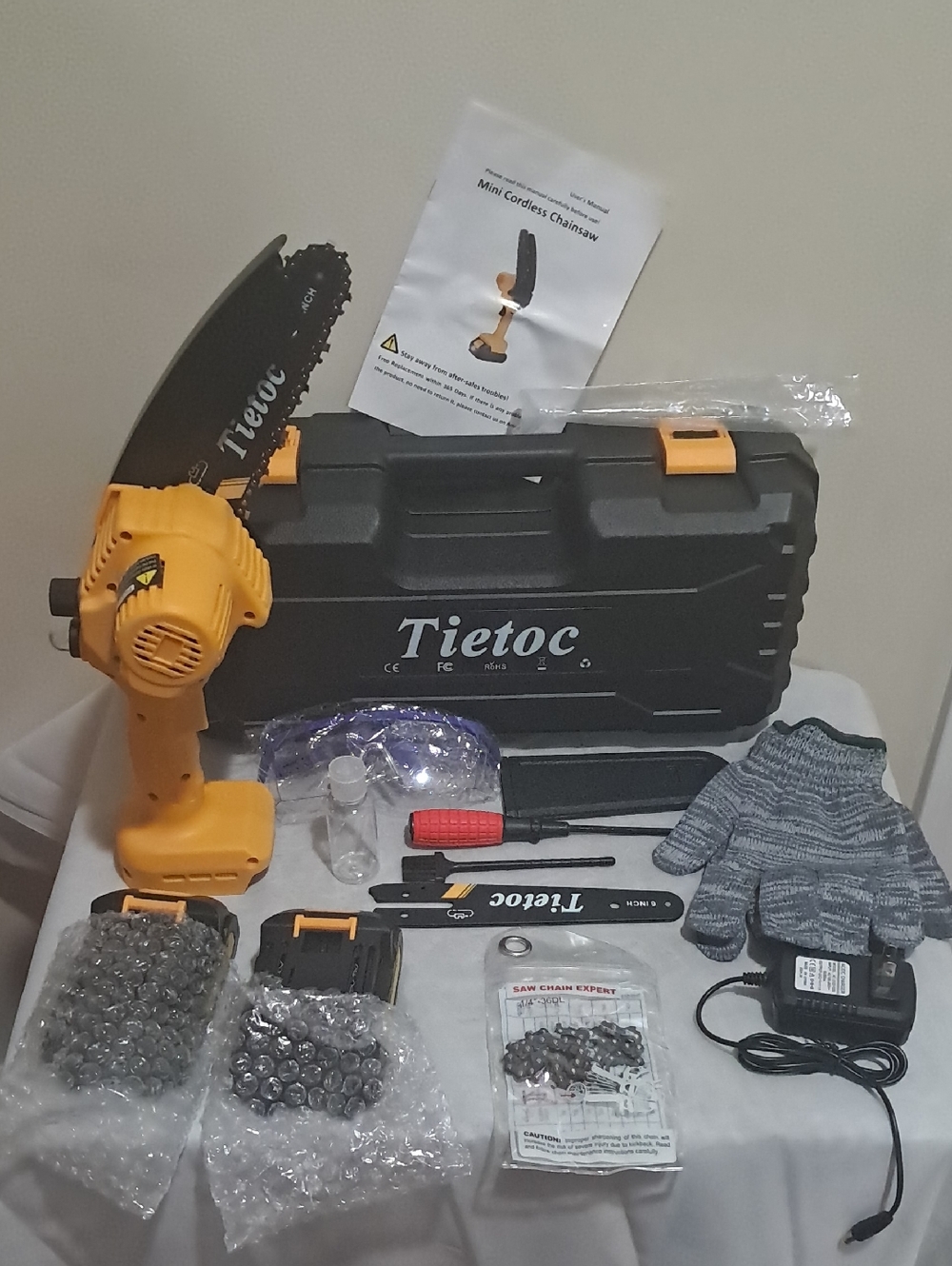 6" Cordless Mini Chainsaw - Yellow